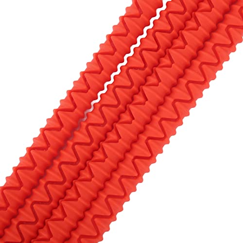 4 Stück Ofenrostschutz, Hitzebeständiger Silikon-Ofenrostschutz, Ofenzubehör für Küche und Restaurant, Schützt vor Verbrennungen und Narben(Rot)