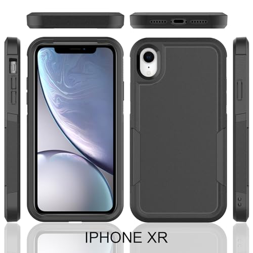 for iPhone XR Case: Dual Layer Protective Heavy Duty Cell Phone Case Shockproof Rugged Bumper Tough with Screen Protector - 16ft Military Grade Drop Tested for Appple iPhone XR (6.1 inch), Green - image 9