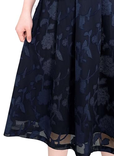 Image of VFSHOW Womens Work Business Casual Church Pockets Belted A-Line Midi Dress