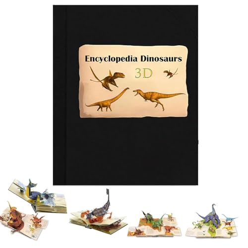 Enciclopedia 3D Prehistorica Dinosaurios, Enciclopedia Prehistorica Fourfiy Dinosaurios Up Dinosaures Interactivos Interactivos Libros para niños 1-3, regalo para amantes de los dinosaurios green