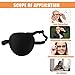joaoxoko Eye Patches for Adults，2 Pcs Medical Eye Patches for Amblyopia Lazy Eye Patches for Left or Right Eyes，Black 3D Adjustable Eyepatch