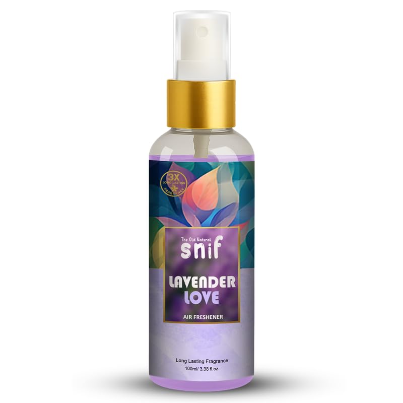 Image of Snif Lavender Love Air Freshener Spray - 100ml | Calming Lavender Scent, Long-Lasting Fragrance for Home, Office & Car