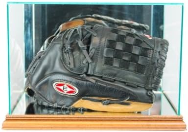 Perfect Cases BSBGLR-W Rectangle Baseball Glove Display Case44; Walnut