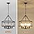Farmhouse Chandelier for Dining Room,Rustic Wood Kitchen Island Light, 5-Light Round Foyer Lighting Fixture Industrial Drum Chandelier for Entryway Stairway,UL Listed