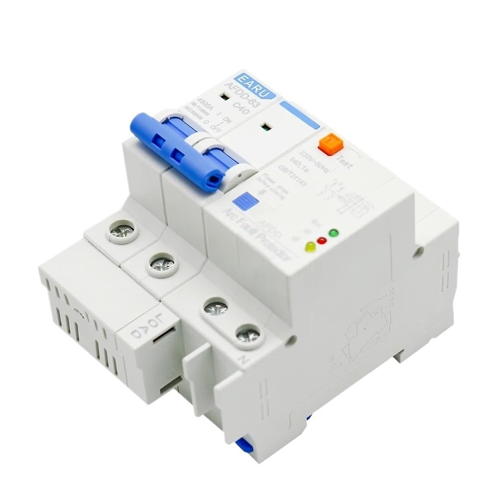 Diferencial Auto Rrearmable Disyuntor protector de arco AFDD 63 220 V 3P+N, protección contra cortocircuitos, sobrecargas y fugas RCBO MCB(1P and N,25A)