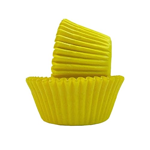 Cápsulas de papel de color amarillo sólido de tamaño estándar, pack de 40 2