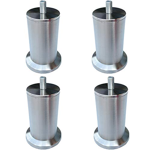 LLPEIJIE026 4er Set Möbelfüße Möbelbeine,Edelstahl Tischbein,Metall...