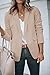 Cicy Bell Womens Casual Blazers Open Front Long Sleeve Work Office Jackets Blazer (Z-Khaki, Medium)