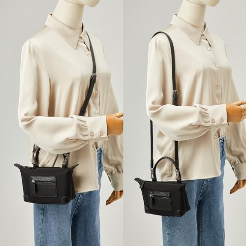 DORIS&JACKY Mini Top Handle Tote Purse For Women Designer Small Lightweight Crossbody Handbag With Adjustable Strap2