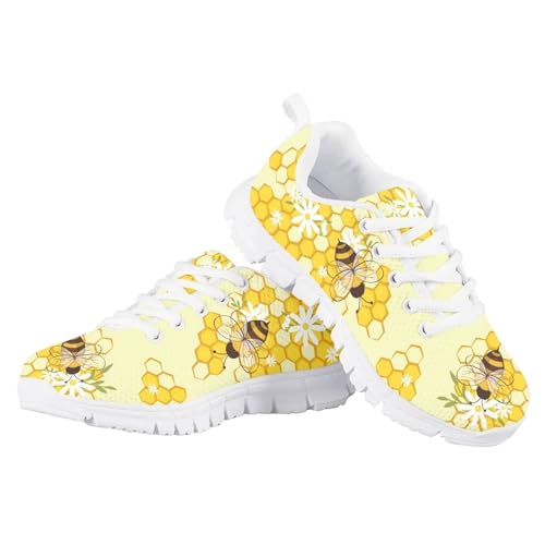 Girls Boys Cute Running Shoes Sneakers Kids Casual Lace Up Breathable Mesh Tennis Shoes