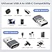Basesailor USB to USB C Adapter,USBC Female to USB A Male Adapter,Type C Converter Charger for iPhone 17 Pro Max,16 15,Apple Watch iWatch S11 S10 SE,AirPods 3,iPad mini Air,Samsung Galaxy S25,Gray
