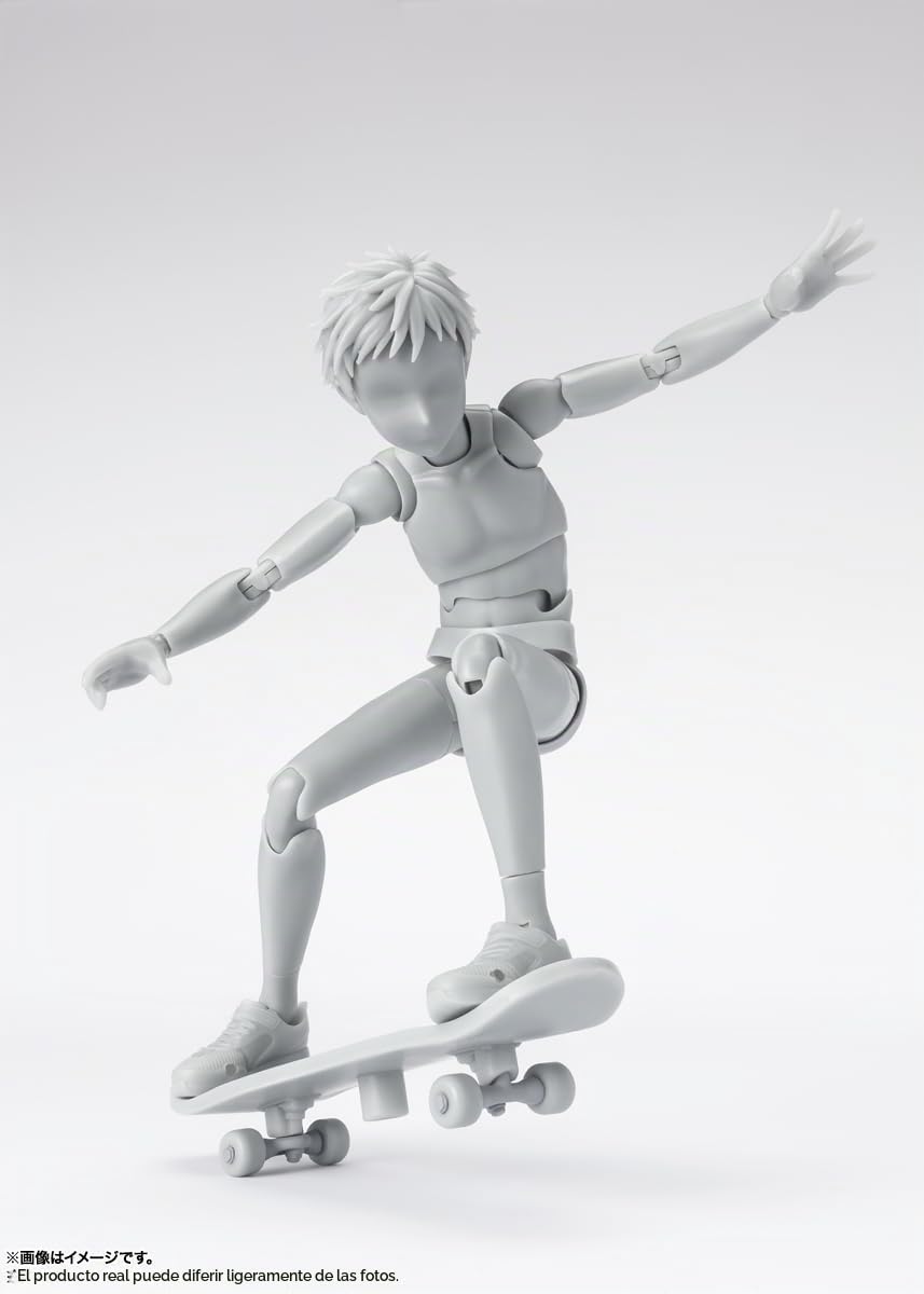 TAMASHII Nations - Tamashii - Body-Kun -School Life- Edition DX Set (versión de Color Gris), Figura de acción Bandai Spirits S.H.Figuarts