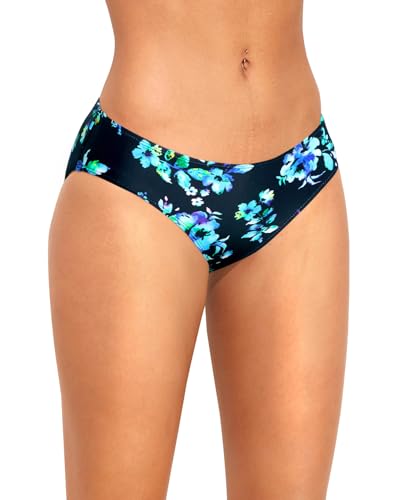 Image of Women Bikini Bottom Full Coverage Bathing Suit Bottoms Swimsuit Bottom | Low Waist Design, Side Strap Cutout, Full Rear Coverage, Secure Fit, Soft Breathable Fabric