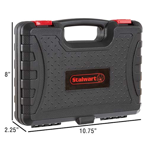 Tool Kit - 102 Heat-Treated Pieces with Carrying Case - Essential Steel Hand Tool and Basic Repair Set for Apartments, Dorm, Homeowners by Stalwart by Stalwart - Image 4