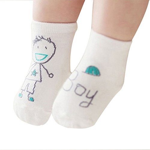 Gespout Calcetines Niñas Niños Bebés Algodón Calcetines Térmicos Párrafo Corto para Chica Otoño Cómodo Infancia Antideslizantes Cálido Invierno para Socks Lindo Regalo de Cumpleaños 1pair