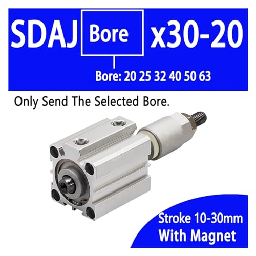 Outil à piston double effet SDAJ en aluminium à course ajustable fine - 3