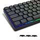 Low Profile Horizon 118 Keycaps, Tastenkappen Shine Through für 60% 65% 75% 80% 100% ANSI US Layout Cherry Gateron MX Switch Mechanische Tastatur, Schwarze