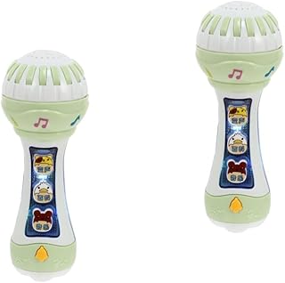2pcs sound microphone children's toys music toys kids microphone Simulation Microphone Music Toy Interesting Microphone Toy Children Microphone Toy abs electric props toddler Totority