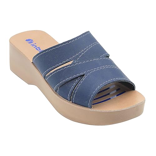 Image of inblu Stylish Fashion Slipper for Women | Comfortable | Lightweight | Anti Skid | Casual Office Footwear (MR02 NT)