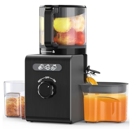 SMALLHOO Cold Press Juicer Machines with 6.5" Large Feed Chute, Juicer for Whole Vegetables & Fruits, High Juice Yield, Ideal for Families