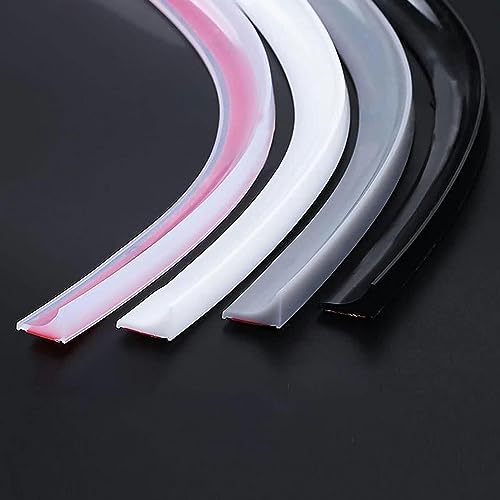 FLTRGO Protector de agua plegable para ducha, barrera de agua para ducha, barrera de agua para ducha, tira de sellado autoadhesiva para separación húmeda y seca, transparente