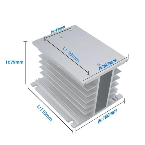 Dissipateur thermique relais statique triphasé pour armoire électrique - 3