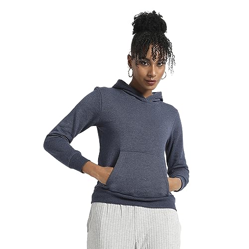 Image of PINACOLADA Women's Pullover Hoodie with Kangaroo Pockets for Casual Wear | Hooded Neck | Long Sleeve | Drawstring Closure | Cotton Sweatshirt Crafted with Comfort Fit for Everyday Wear