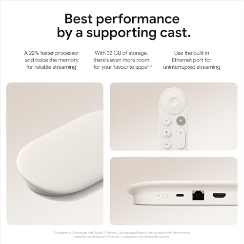 Google TV Streamer (4K) - Fast Streaming Entertainment With Voice Search Remote - Watch Movies, Shows, Live TV, and Netflix in 4K HDR - Smart Home Control - 32 GB Storage - Porcelain — view 6