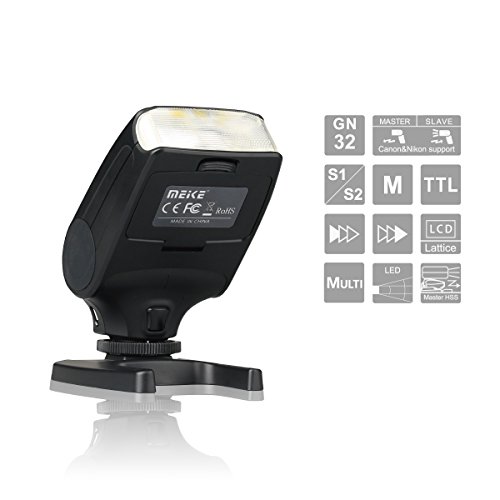 Meike Mk-320C Speedlite Flash Ttl Fit Canon Mirrorless Dslr Hot Shoe Camera 1D Mark Series 1Ds Series 5D Mark Ii 5D Mark Iii 5D 6D 7D 7D Mark Ii 50D 60D 70D 100D 550D 600D 700D 1000D 1100D Etc #TOP2