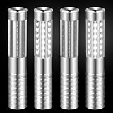 4 Pieces LED Strobe Baton Light Rechargeable Bottle Service Sparklers Stick Reusable Champagne Bottle Handheld LED for Club Stage Nightclub Party Concert Event Bar Outdoor - Silver