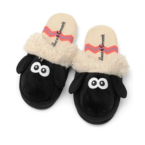 Chaussons confortables Shaun le mouton avec semelle rigide et mousse mémoire de forme