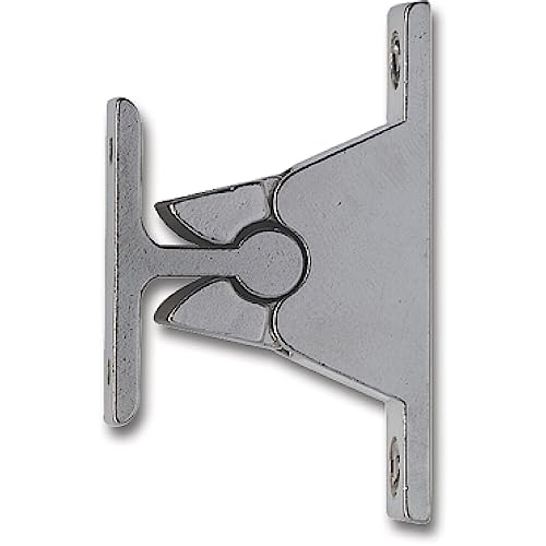 IBFM Türhalter m. Klemmmechanismus, Wandabstand 35 mm, Zamak verchromt ; Silber ;1 Stück