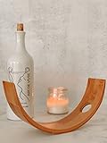 Kozy Kitchen Wine Bottle Rack, Organic Bamboo Wine Holder, Floating Wine Holder, Wine Bottle Holder, Wine Lover Gift, Bar Gifts (Bamboo- Single Bottle)