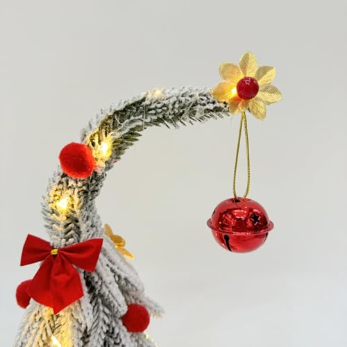 Árbol de Navidad de aspecto realista de 35 cm: decora espacios pequeños con LED 8