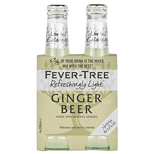 Fever Tree - verfrissend licht gember bier 200ml glazen fles (Pack van 24) - Afbeelding 3
