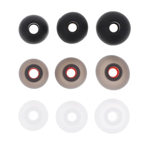 Toddmomy Comfortable Earplug Caps Sizes Soft Silicone Tips for Earphones Replacement for Earbuds