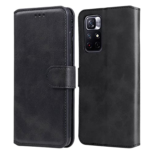 MOONCASE Capa Para Xiaomi Poco M4 Pro 5G,Fecho Magnético Com Função de Suporte de Slot de Cartão Cou