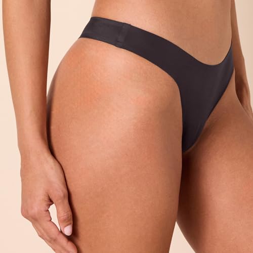 Image of Amazon Essentials Women's Seamless Breathable Thong Underwear, Bonded Stretch, Pack of 4