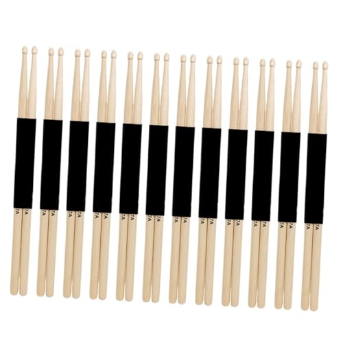 Baquetas Toddmomy de arce para principiantes y profesionales, 12 pares, ligeras y duraderas para jazz, práctica técnica y uso orquestal miniatura 1