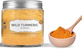 looms & weaves - Ayurvedic Natural Wild Turmeric Powder 100 Gram (Curcuma Aromatica/Jangli Haldi/Kasthuri Manjal) (Newly Packed in ECO Friendly Container)