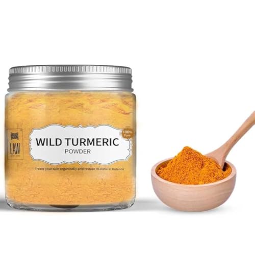looms & weaves - Ayurvedic Natural Wild Turmeric Powder 100 Gram (Curcuma Aromatica/Jangli Haldi/Kasthuri Manjal) (Newly Packed in ECO Friendly Container)