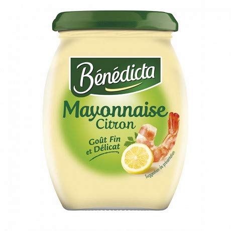 BENEDICTA - Mayonnaise Citron 255G - Lot De 4 - livraison offerte