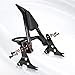 AUFER Motorcycle Detachable Rear Passenger Backrest Sissy Bar With Luggage Rack Rotary Docking Latches Clips Compatible With For 2004-Up Harley Sportster XL 883 1200 Super Low Forty Eight Seventy Two