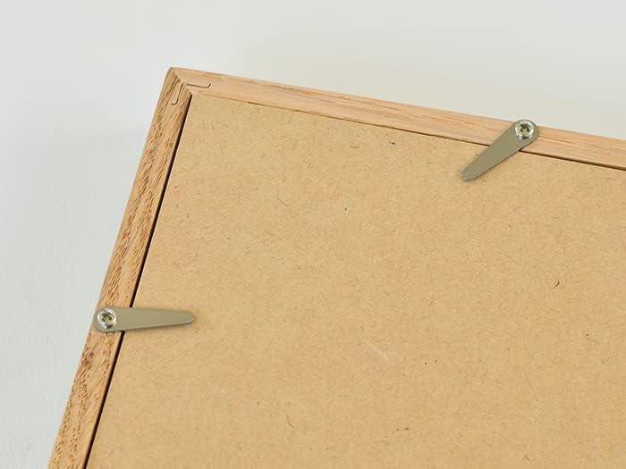 Close-up of the metal fasteners on the back of the frame