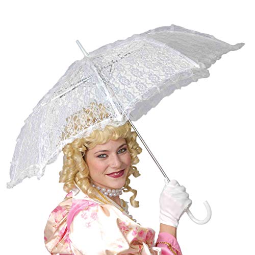 Preisvergleich Produktbild Guirca Fiestas GUI16499 - weisser Sonnenschirm, 60x70 cm