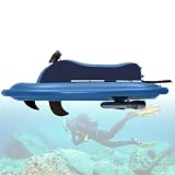 BoTongSiHai Acquascooter Elettrico + Gommone Gonfiabile – Jet Ski Inflatable 500W, Batteria 10000/16000mAh, Autonomia 40-130/60-180 Min, velocità 3-7 Km/h, Telecomando 10 velocità(Blue,500W10Ah)