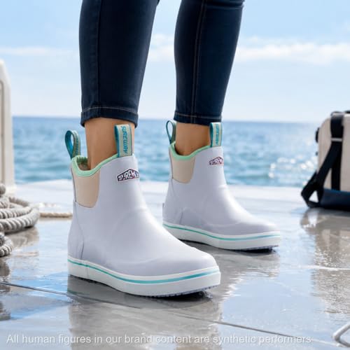 Image of SUREWAY Women's Deck Boots Professional Non-Slip Fishing & Ankle Deck Boot Waterproof Rain Boots