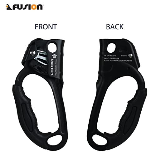 Fusion Climb Hand Ascender Rock Climbing Tree Arborist Rappelling Gear Equipment Rope Clamp For 8~13Mm Rope (Left Handed) #TOP2