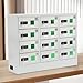 WINNIESHOP 12 Slot Wall-Mounted Steel Cell Phone Locker with USB Charging Multiple Port Phone Lock Box with Charger Cellphone Charging Cabinet for Office, Classroom, Gyms (12 Slot)