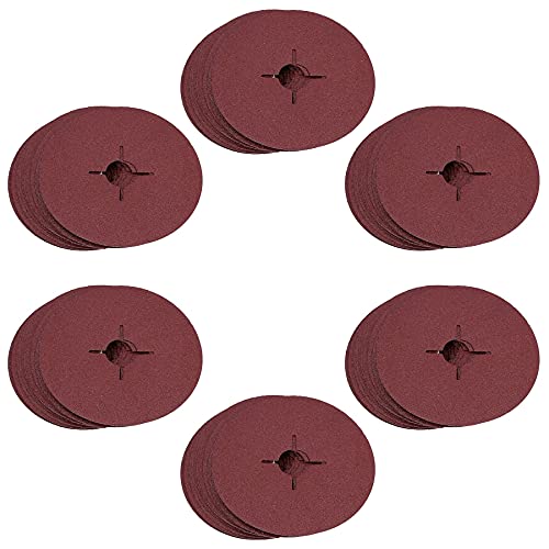 115mm Fibre Sanding Discs 60 Grit Medium Disc For 4-1/2
